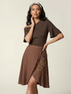 Bardot neck short sleeve sweater