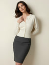 Cinch-waisted cardigan
