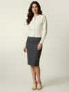 Cinch-waisted cardigan