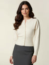 Cinch-waisted cardigan