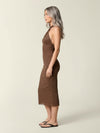 Close-fitting halter dress