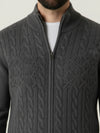 Extra‑Fine Merino Zip Cardigan