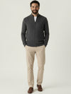 Extra‑Fine Merino Zip Cardigan