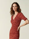 Midi wrap dress