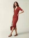 Midi wrap dress