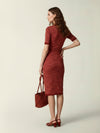 Midi wrap dress