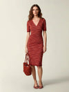 Midi wrap dress