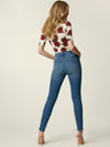 Printed jersey neckline bodysuit