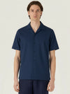 Short Sleeve Textured Jersey Shirt