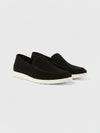 Suede Loafer - Navy