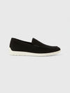 Suede Loafer - Navy