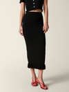 Long skirt with openwork details