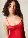 Stretch satin nightie dress