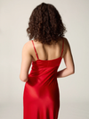 Stretch satin nightie dress