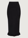 Long skirt with openwork details